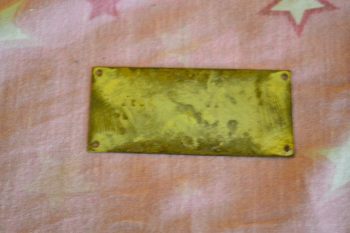 Chapa Antigua Metalica De Automatic Alarm 1