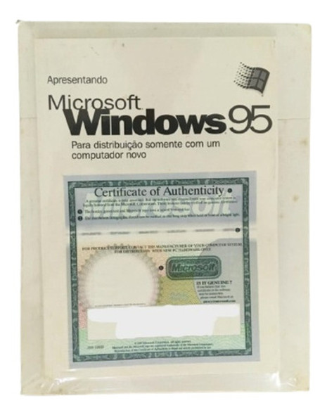 Mídia De Instalação Microsoft Windows 95 Original Novo 0