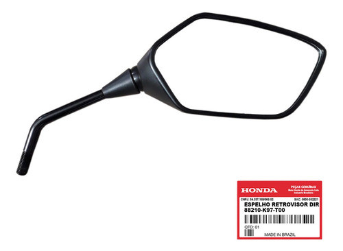 Espejo Derecho Honda Pcx 150 19-21 Original Genamax 0