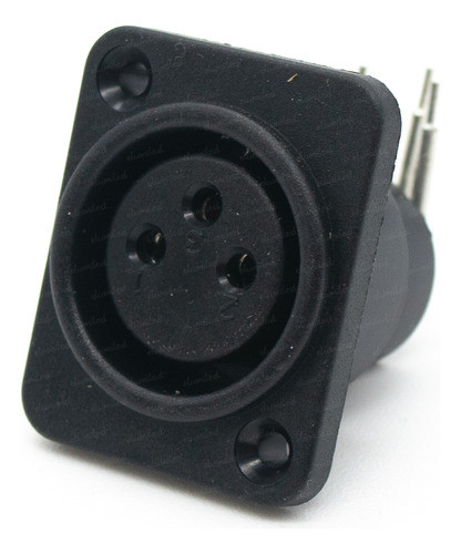 2 Conectores Jack Hembra Xlr Chasis 90 Canon 3 Polos 0