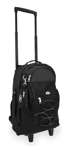 Mochila Con Ruedas Everest, Negra, Talla Única 1