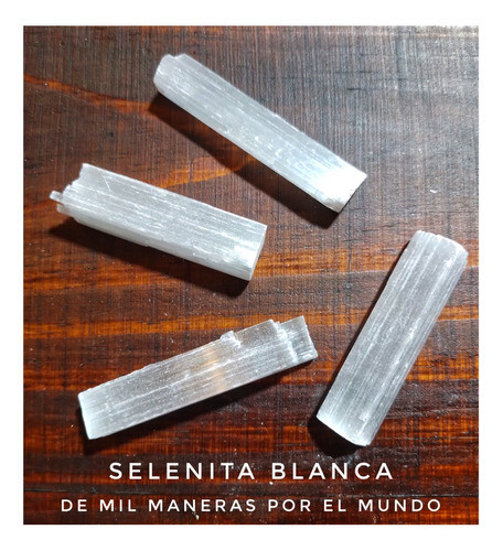 Selenita Blanca Chica. Piedra Natural. Paz Y Claridad Mental 1