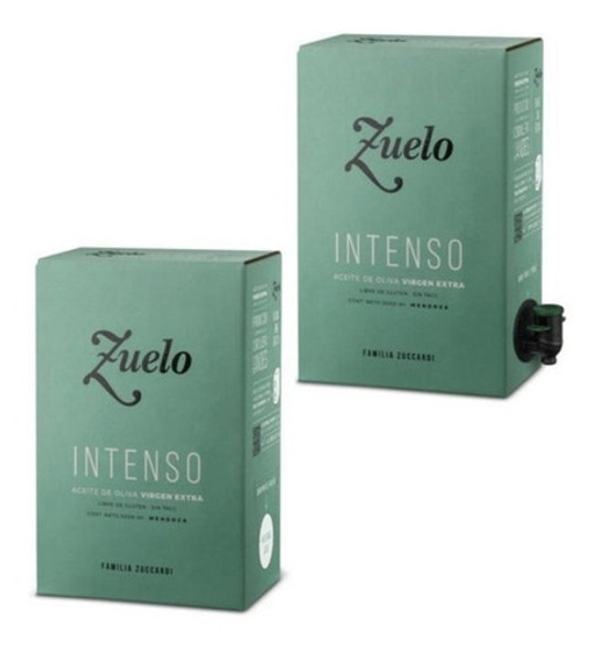 Pack X2u Aceite Zuelo Intenso X2l Oliva Extra Virgen + Envio 0