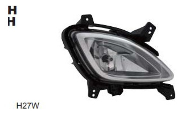 Faro Caminero Hyundai I10 2011...2014 Der.  Tyc 922020x100 0