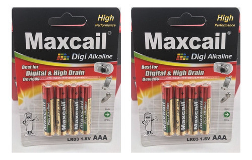 Pilha Alcalina A A A Palito Maxcail Com 8 Unidades 0