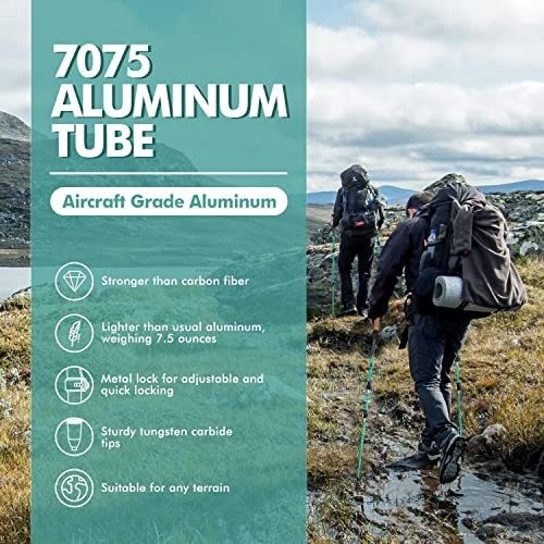 Bastones De Trekking Bloqueo De Giro Rapido Aluminio - Blue 1