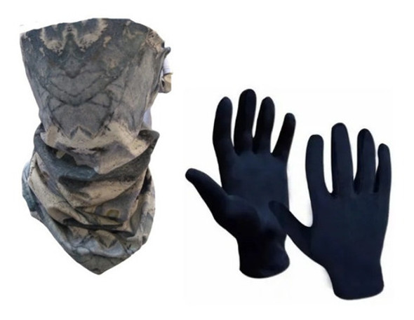 Combo Térmico!! Cuello Termico+ Guantes Termicos (rocks) (gr 0