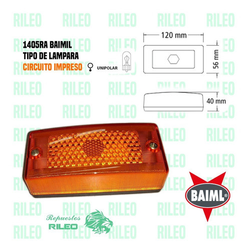 Faro Posicion Universal 1045r Trailer Batan Acoplado X Unid 1