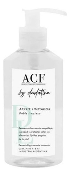 Acf By Dadatina Aceite Limpiador Doble Limpieza X115 Ml 0 Acf By Dadatina Aceite Limpiador Doble Limpieza X115 Ml 0