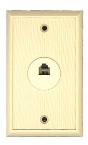 Modulo Para Embutir 6p2c Simple Para Telefono Pared Caja 0