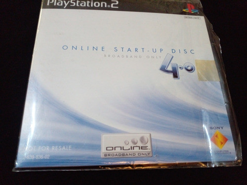 Playstation 2 Ps2 Online Start Up Disc 4° Banda Ancha Origin 1
