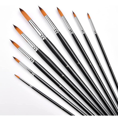 Pinceles De Pintura De Acuarela De Artista Juego Profesional 0