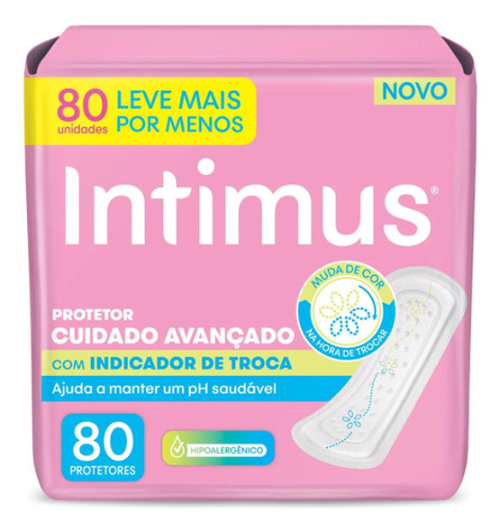 Protetor Diário Intimus Sensação De Frescor 80 Unidades 0 Protetor Diário Intimus Sensação De Frescor 80 Unidades 0