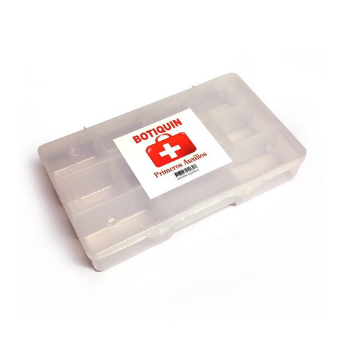 Botiquín De Plástico Transparente, Medidas 23x15x5 Cm 0