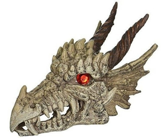 Penn-plax Rr1207 Dragon Calavera Gazer Adorno 0 Penn-plax Rr1207 Dragon Calavera Gazer Adorno 0