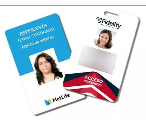 Credenciales Plásticas Pvc Doble X7 0