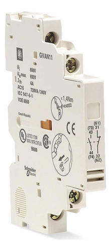Bloque De Contactos Auxiliar Lateral 1na+1nc 0