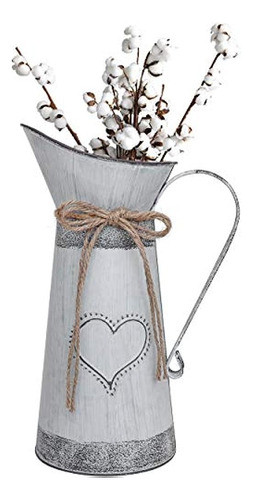 Jarrón De Jarra Francesa Vintage Soyizom, Jarrones Rústicos 0