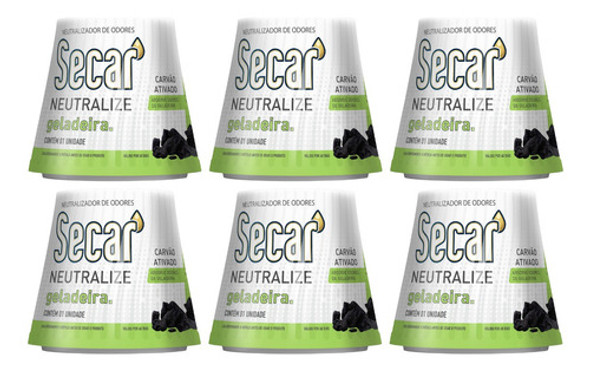 Absorvedor De Odores De Geladeira Secar 6un X 30g Neutralize 0