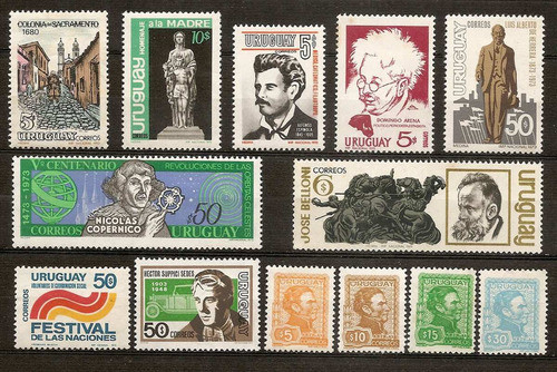 Uruguay 10 Series Completas Mint Total 13 Valores 1