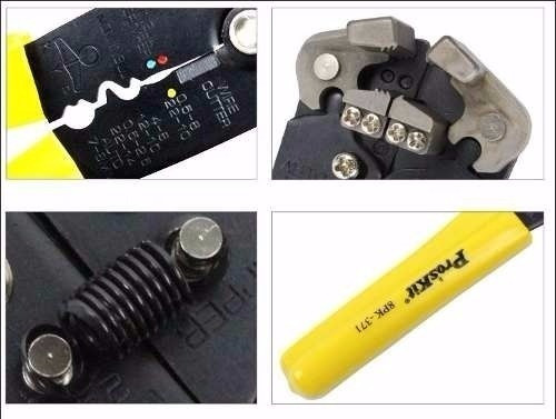 Pelacable Proskit Automatico Pk371 Alicate Aprieta Terminale 1