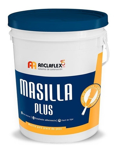 Masilla P/ Placas De Yeso Durlock Anclaflex X15kg - Gran 0