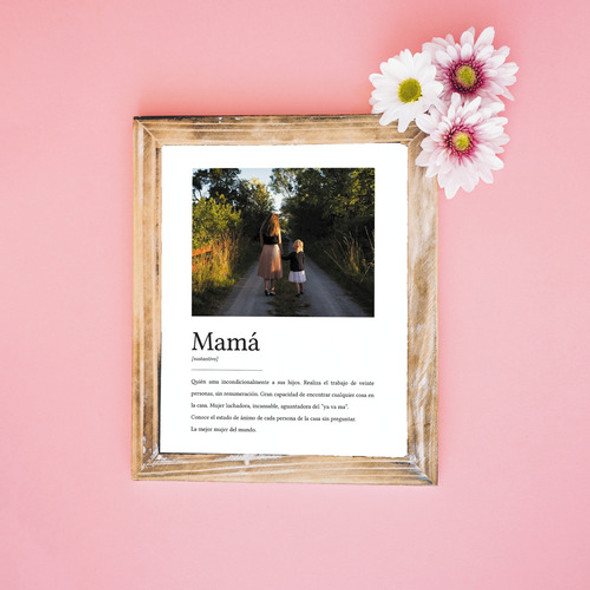 Poster Regalo Día De La Madre Imprimible Personalizado Fotos 1