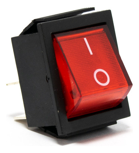 Llave Tecla 2 Polos 16a 250v On-off Plana 30.8x25.5 Luz 0
