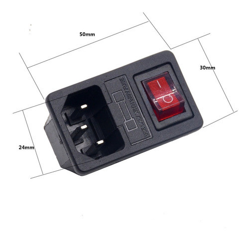 Kit 3 Tomadas Para Arcade Completas Várias Cores C/ Fusíveis 1