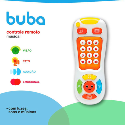 Controle Remoto Musical Infantil Sortido 09686 - Buba 1