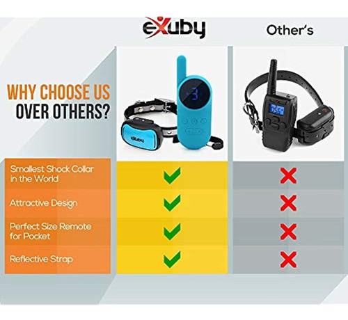 Exuby - Collar De Choque Diminuto Para Perros Pequeños De 5 1