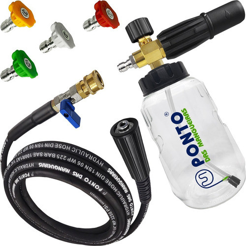 Snow Bico Color Engate Rápido 10mts Mangueira Aço Karcher K4 0