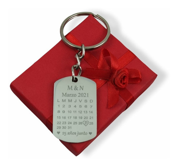 Llavero Calendario Personalizado Acero Quirurgico 0 Llavero Calendario Personalizado Acero Quirurgico 0