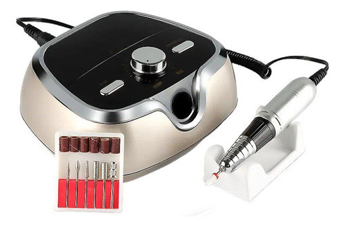 Torno Para Uñas Metalizado Con Pedal Mod M3 35000 Rpm 0