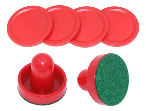 Discos De Hóquei De Ar, Air Hockey Substituição Vermelho 0