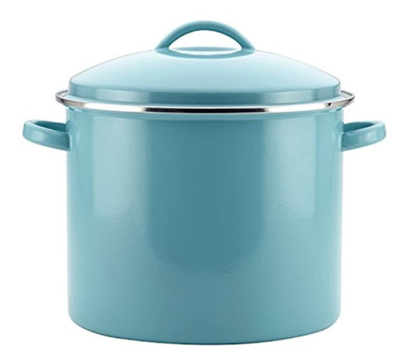 Farberware Enamelonsteel Grande Olla Con Tapa Agua Aqua 0