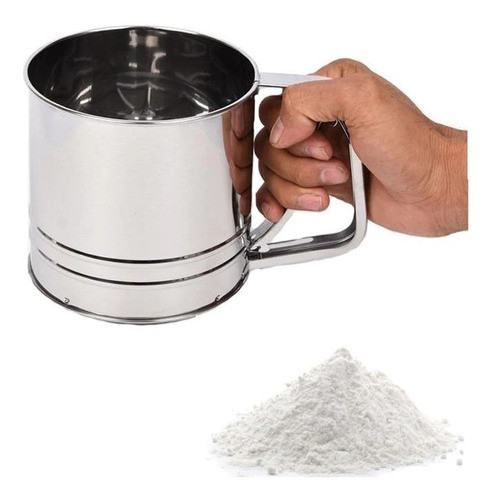 Tamizador Filtro Harina Azucar Impalpable Acero Reposteria 0