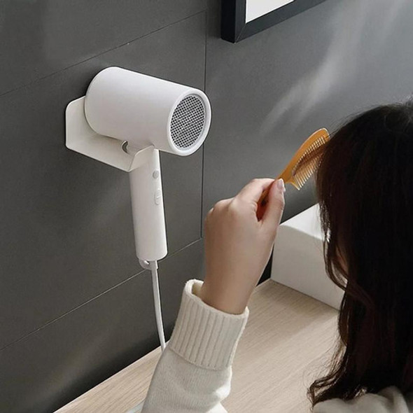 Suporte Porta Secador Cabelo E Cabo Fixa Na Parede Com Furos 1