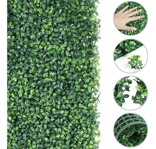 Pack X 15 Pasto Jardin Vertical Artificial Pared Panel 25x25 0