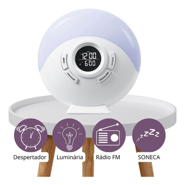 Relógio Despertador Digital Led  Multifuncional 1