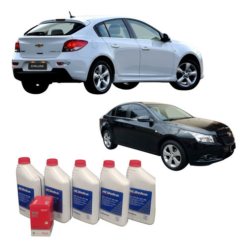 Kit Troca De Óleo 5w30 Cruze 1.8 2011 2012 2013 2014 2015 16 0