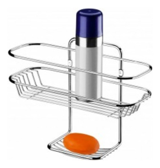 Porta Shampu Y Jabon Para Baño Inox Future 0