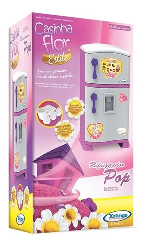 Refrigerador Rosa Pop Casinha Flor - Xalingo 1
