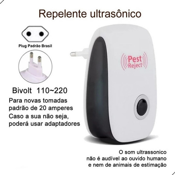 2x Repelente Eletrônico Ultrassônico Bivolt Espanta Insetos 1