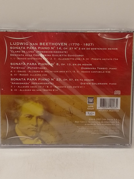 Ludwig Van Beethoven Sonatas Para Piano Cd Nuevo 1
