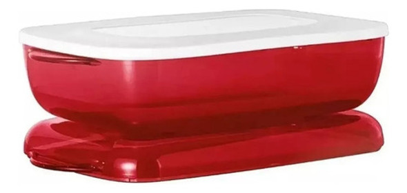 Tupperware Tigela Microplus Retangular 1,7 L. Vermelho 1 Tupperware Tigela Microplus Retangular 1,7 L. Vermelho 1