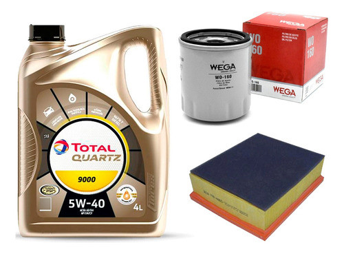 Kit Filtros Peugeot 206 1.8 Hdi 1.9 2.0 Gti + Aceite 5w40 4l 0
