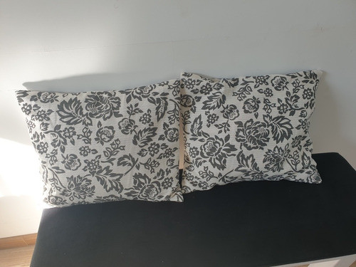 Almohadon Más Funda Tela Madras.  40x40 ( 2 Unidades) 0