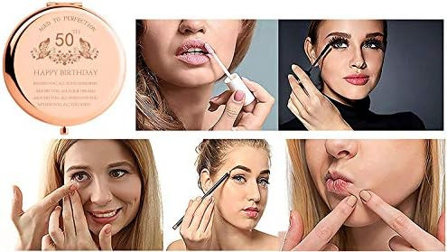 Presente De 50 Anos Para Mamãe Espelho De Maquiagem Compact 1