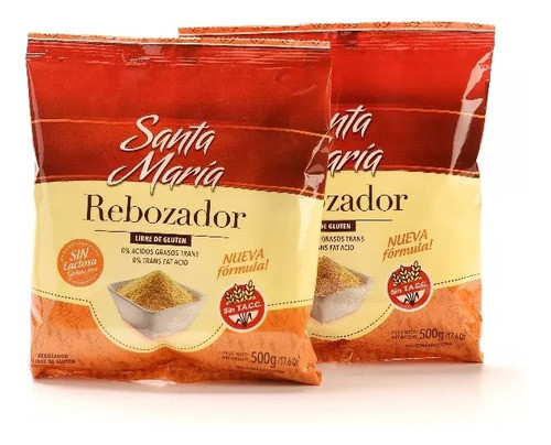 Pack Rebozador Santa Maria Sin Gluten 500gr X 30 Unidades 0